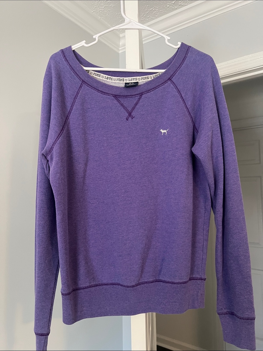 PINK Victoria's Secret Lavender Crewneck Pullover
